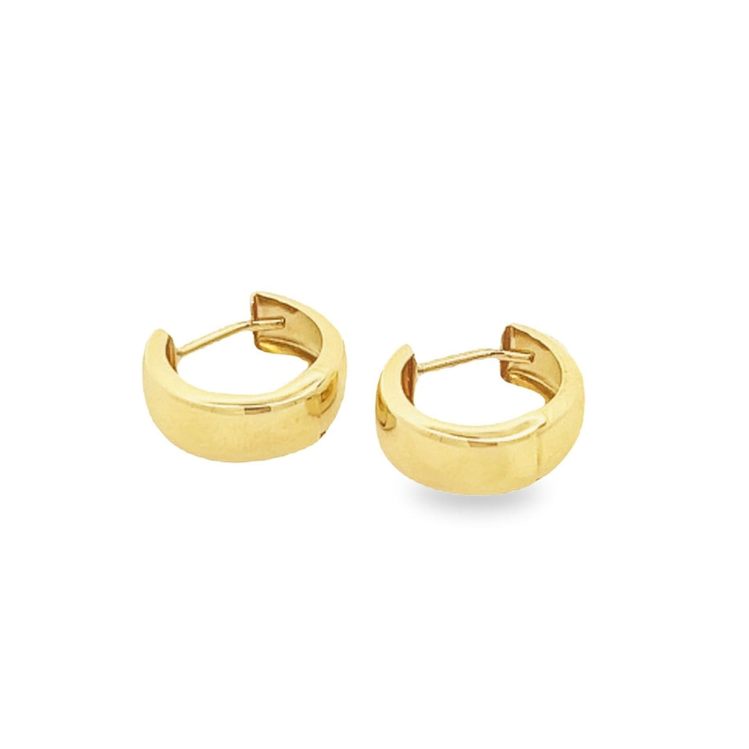 14K solid gold essentials - bold huggies - workshopunderground.com