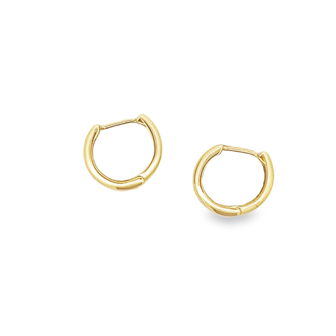 14K solid gold essentials - bold huggies - workshopunderground.com