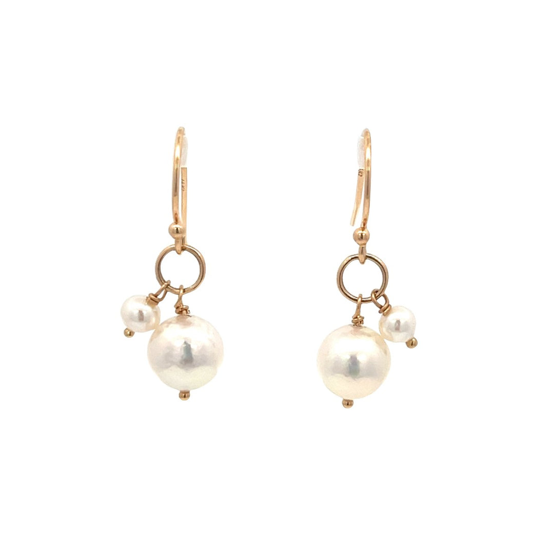 van luna - akoya pearl duet earrings - workshopunderground.com