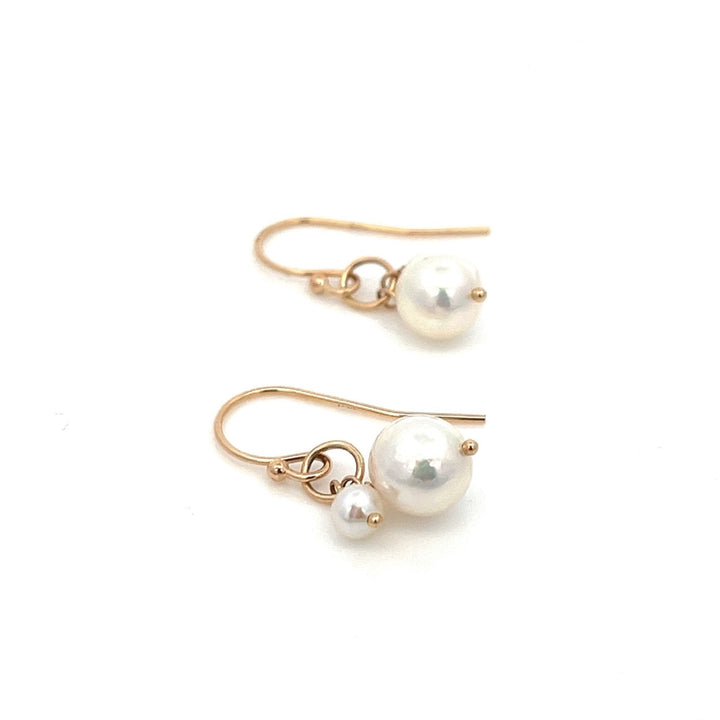 van luna - akoya pearl duet earrings - workshopunderground.com