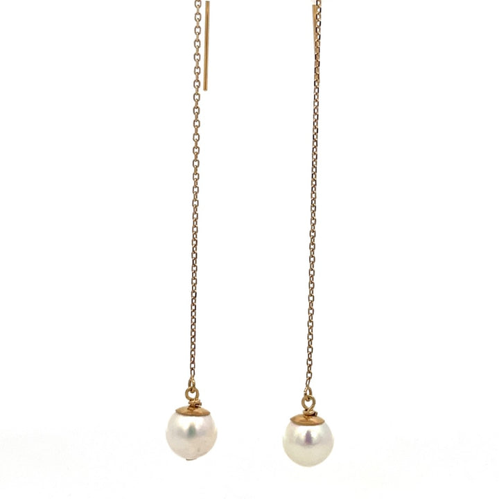 van luna - classic akoya pearl threaders - workshopunderground.com