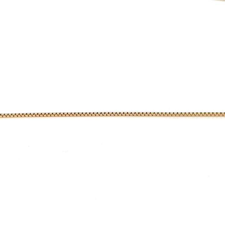 14K solid gold box chain necklace - workshopunderground.com