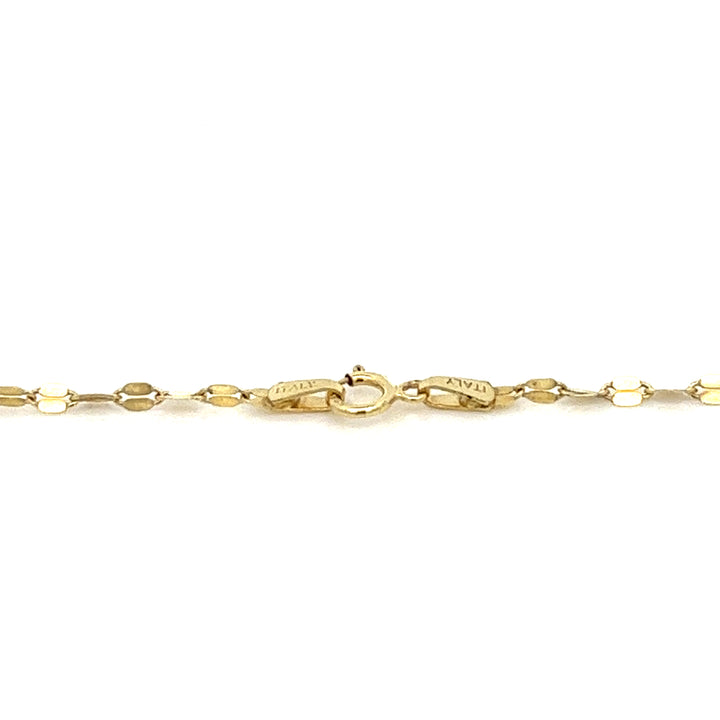 14K solid gold disco chain necklace - workshopunderground.com