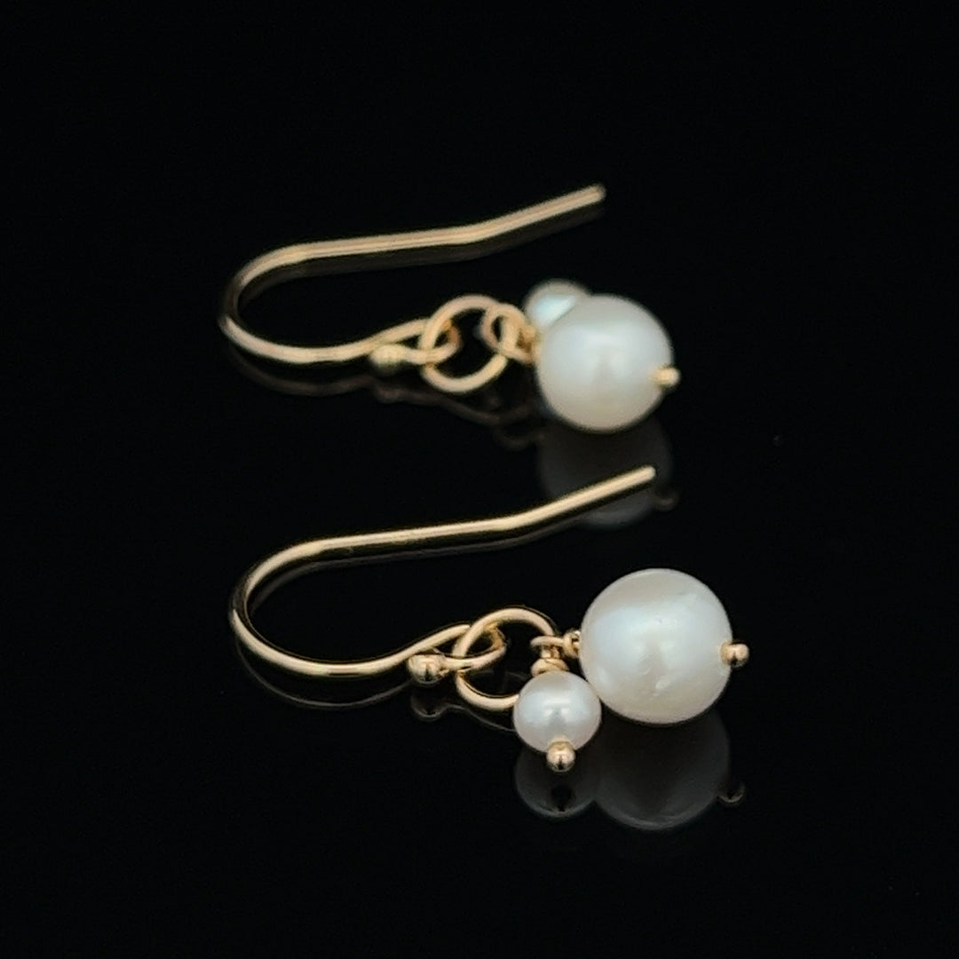 van luna - akoya pearl duet earrings - workshopunderground.com