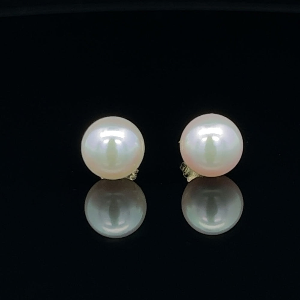 van luna - classic akoya pearl studs - workshopunderground.com