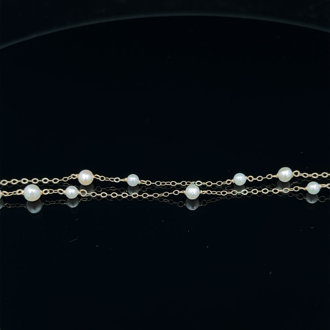 van luna - double-layered akoya pearl bracelet - workshopunderground.com
