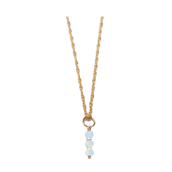 june - moonstone - charm necklace - Workshop Fine Jewelry