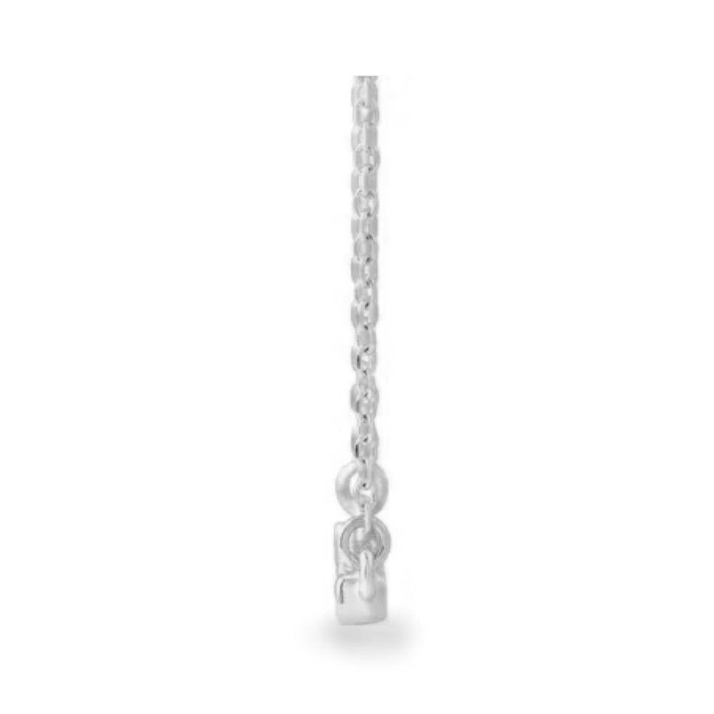 14K diamond classic bar necklace - 16" to 18" adjustable - workshopunderground.com