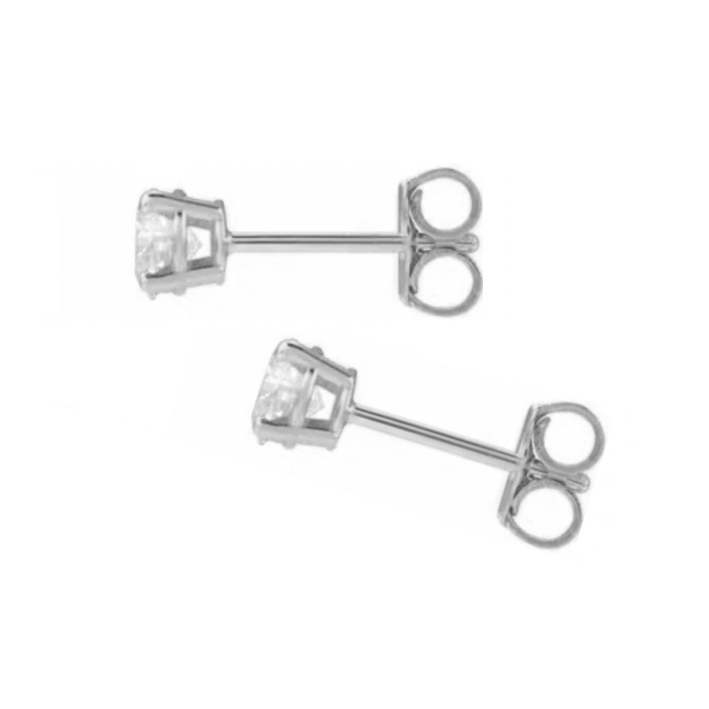 14K diamond stud earrings - 1/2 ctw to 2 ctw - workshopunderground.com