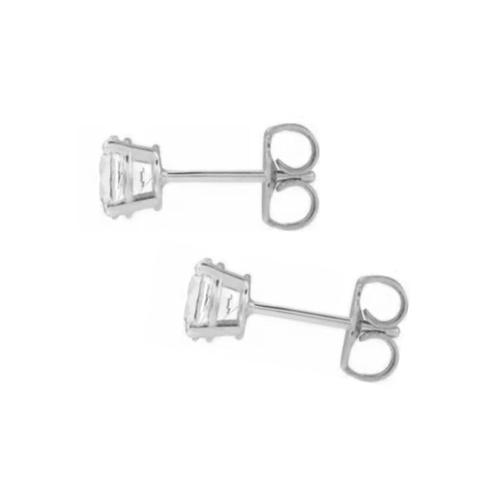 14K diamond stud earrings - 1/2 ctw to 2 ctw - workshopunderground.com