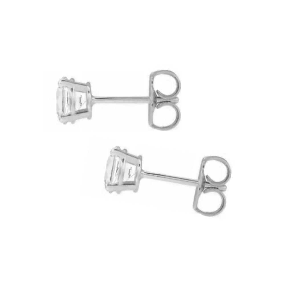14K diamond stud earrings - 1/2 ctw to 2 ctw - workshopunderground.com