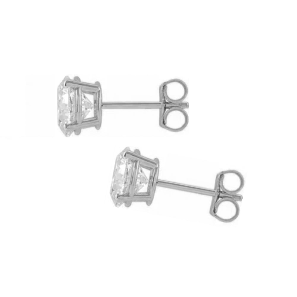 14K diamond stud earrings - 1/2 ctw to 2 ctw - workshopunderground.com