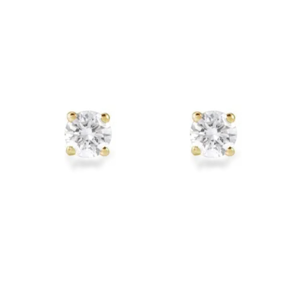 14K diamond stud earrings - 1/2 ctw to 2 ctw - workshopunderground.com