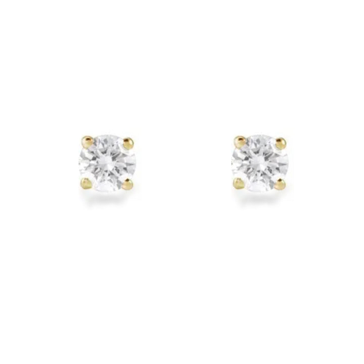 14K diamond stud earrings - 1/2 ctw to 2 ctw - workshopunderground.com