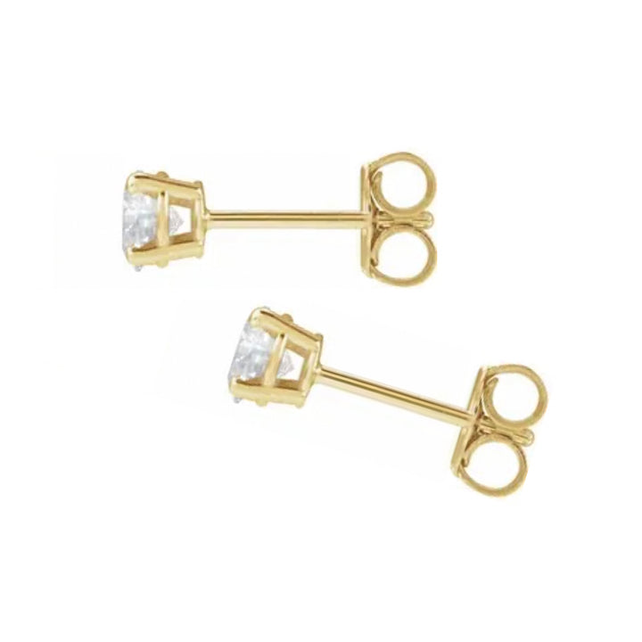 14K diamond stud earrings - 1/2 ctw to 2 ctw - workshopunderground.com