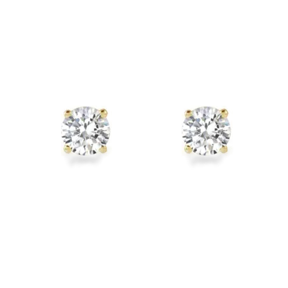 14K diamond stud earrings - 1/2 ctw to 2 ctw - workshopunderground.com