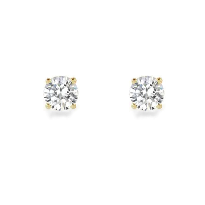 14K diamond stud earrings - 1/2 ctw to 2 ctw - workshopunderground.com