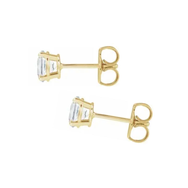 14K diamond stud earrings - 1/2 ctw to 2 ctw - workshopunderground.com
