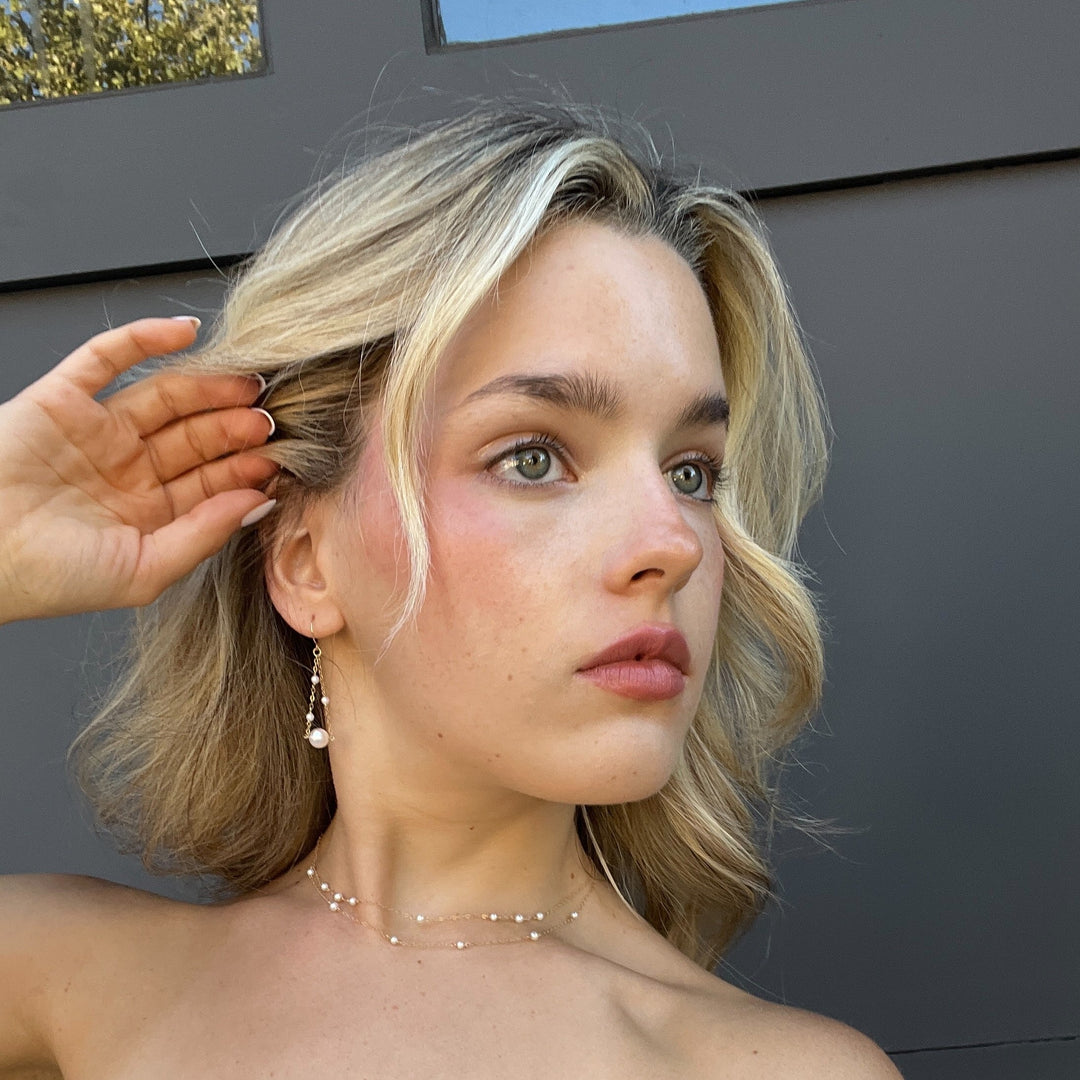 van luna - double-layered versatile pearl necklace - workshopunderground.com