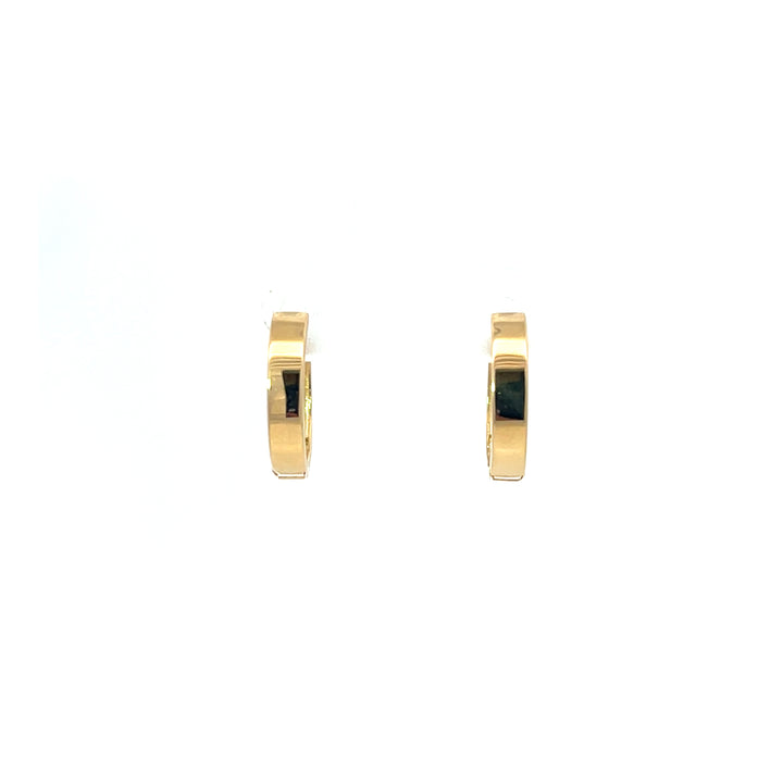 14K YG Hinged Huggies - Workshop Fine Jewelry