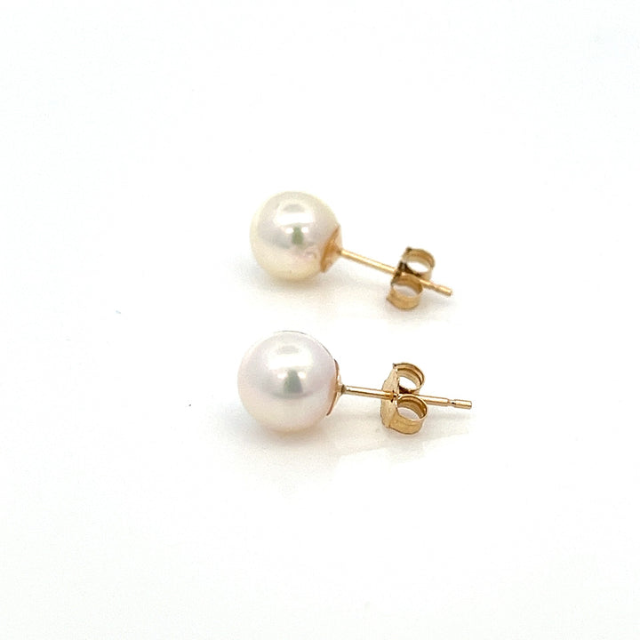 van luna - classic akoya pearl studs - workshopunderground.com