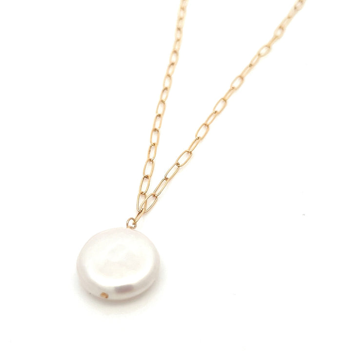 coin pearl necklace - Workshop Fine Jewelry