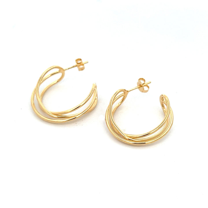 14K-gold-filled intertwined hoops - workshopunderground.com