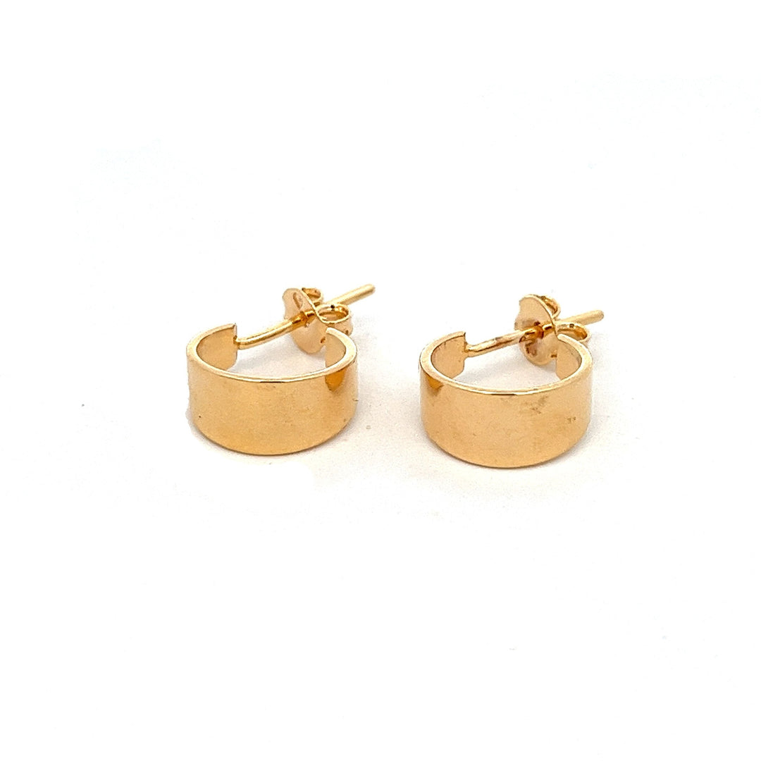 14K-gold-filled mini tapered hoops - workshopunderground.com