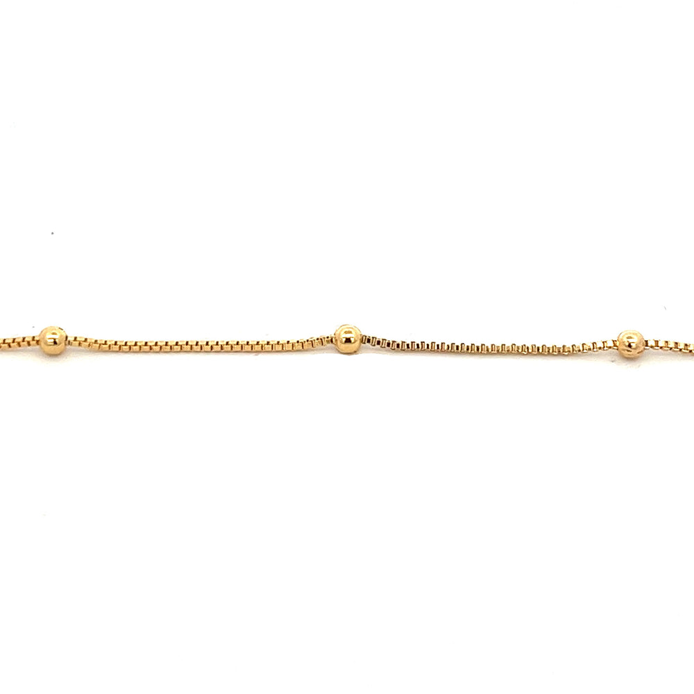 14K-gold-filled ball station necklace - 16" - workshopunderground.com