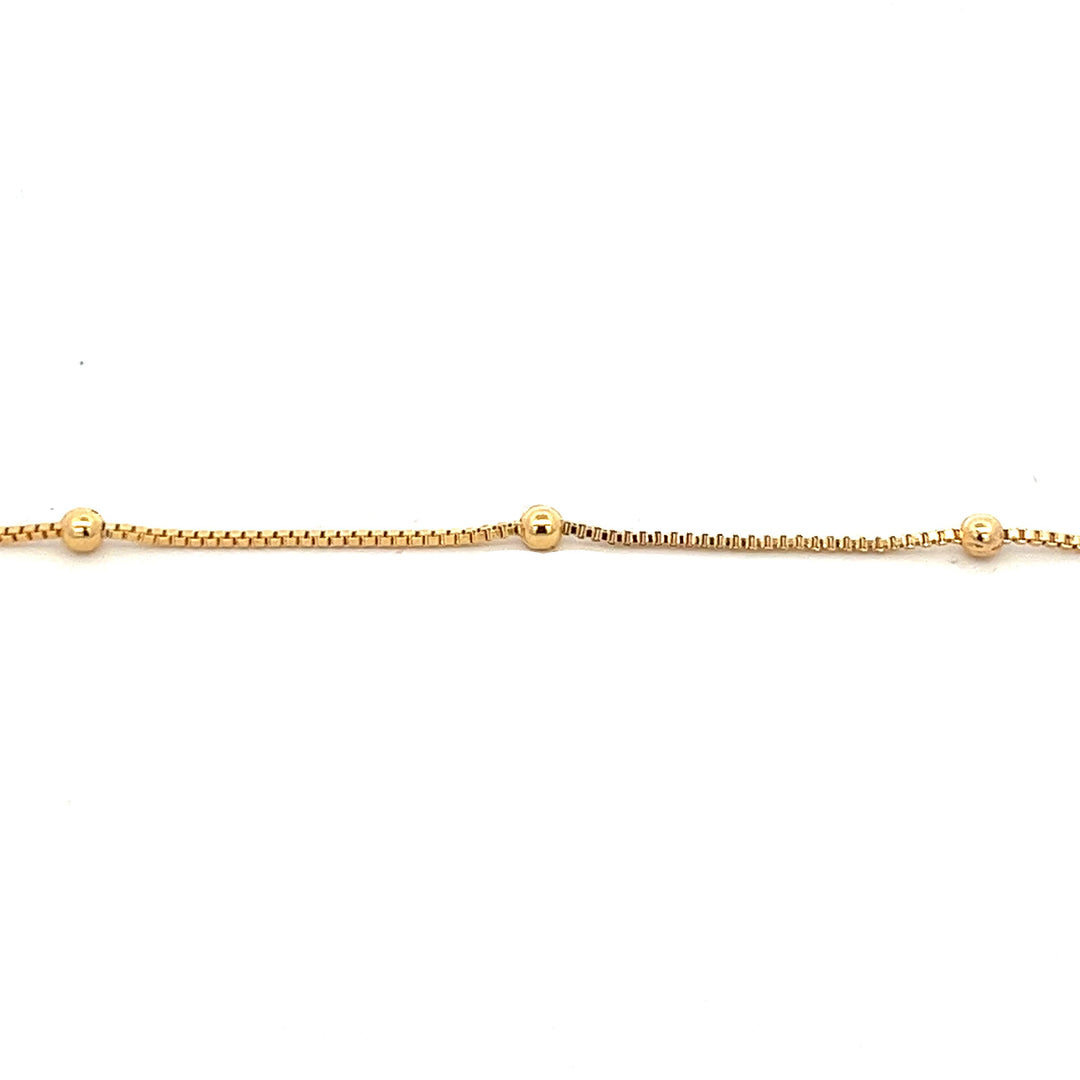 14K-gold-filled ball station necklace - 16" - workshopunderground.com