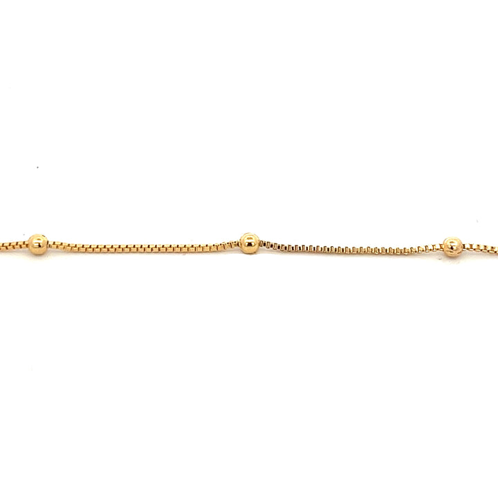 14K-gold-filled ball station necklace - 16" - workshopunderground.com