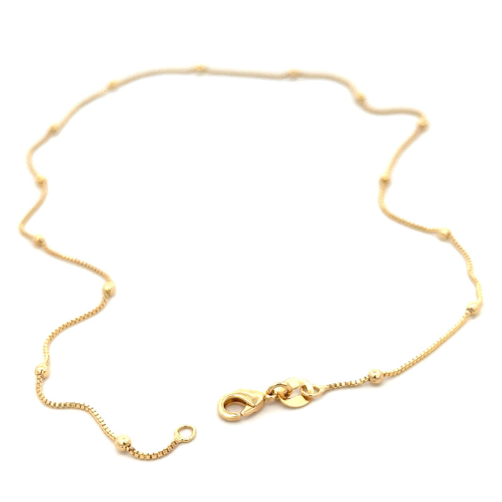 14K-gold-filled ball station necklace - 16" - workshopunderground.com
