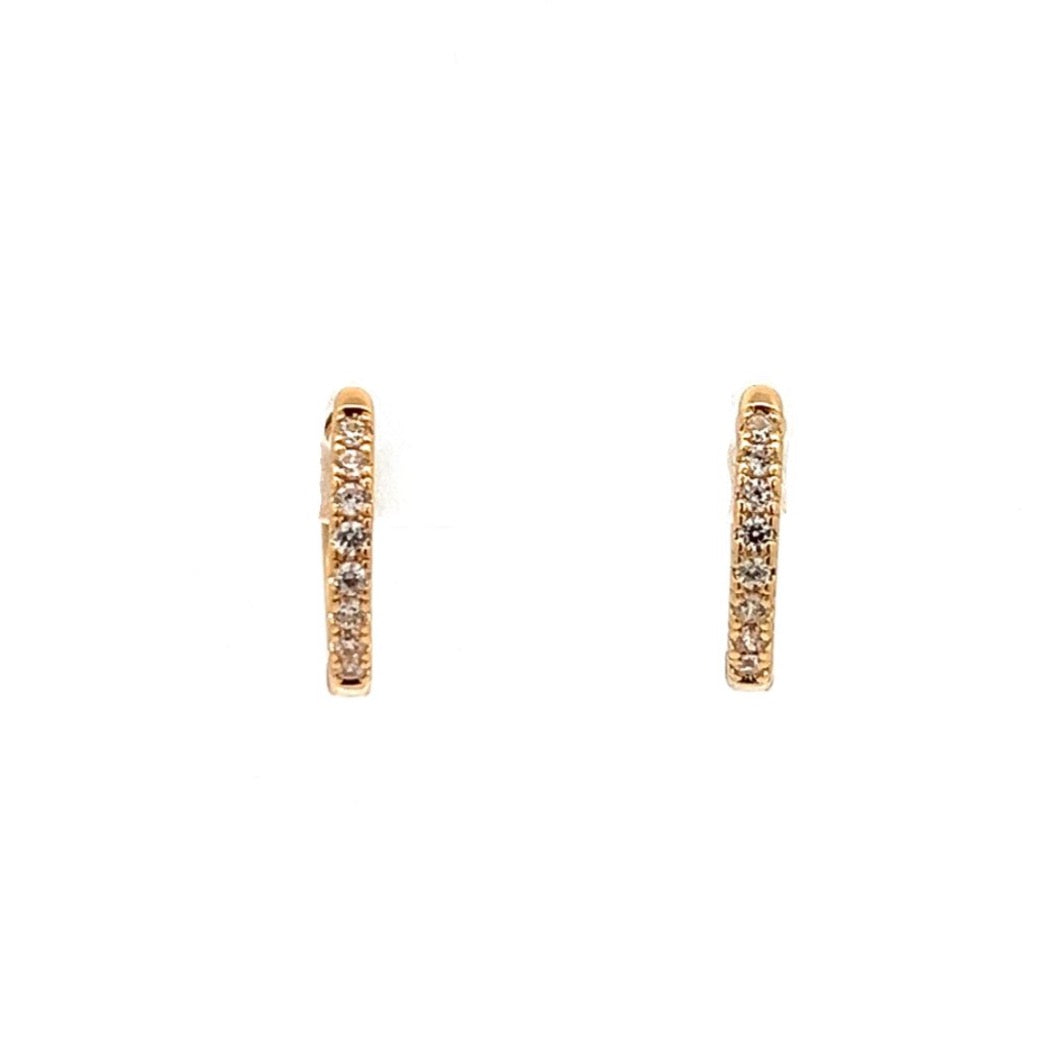 14K-gold-filled classic sparkly huggies - workshopunderground.com