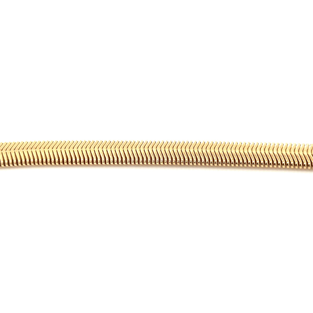 14K-gold-filled cobra chain bracelet - workshopunderground.com