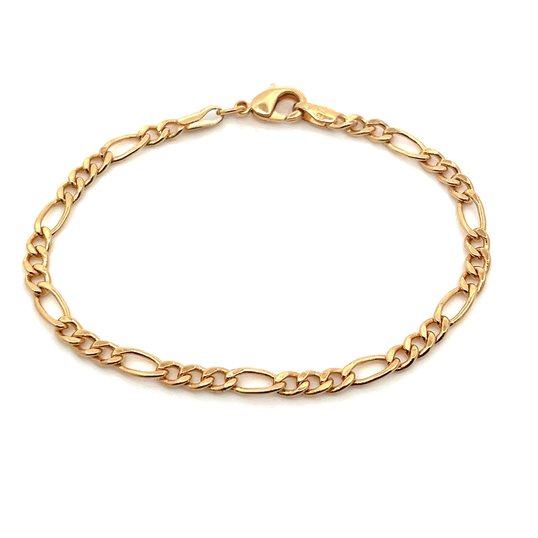 14K-gold-filled figaro chain bracelet - workshopunderground.com