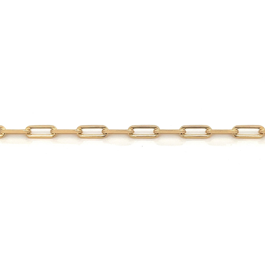 14K-gold-filled paperclip chain bracelet - workshopunderground.com