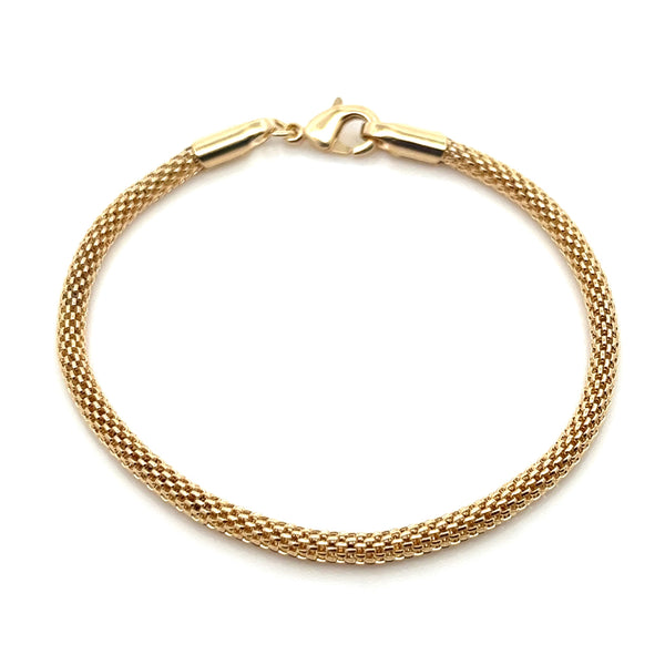 14K-gold-filled tubular mesh chain bracelet | Workshop Fine Jewelry