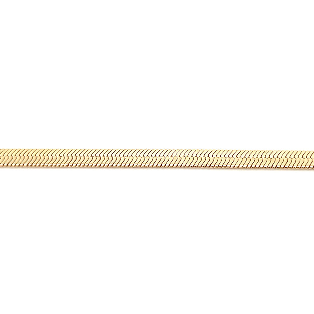 14K-gold-filled herringbone bracelet - workshopunderground.com