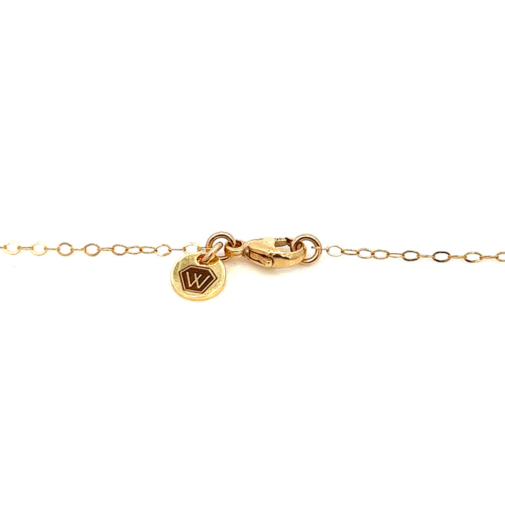 aquamarine baguette gold bar necklace - workshopunderground.com