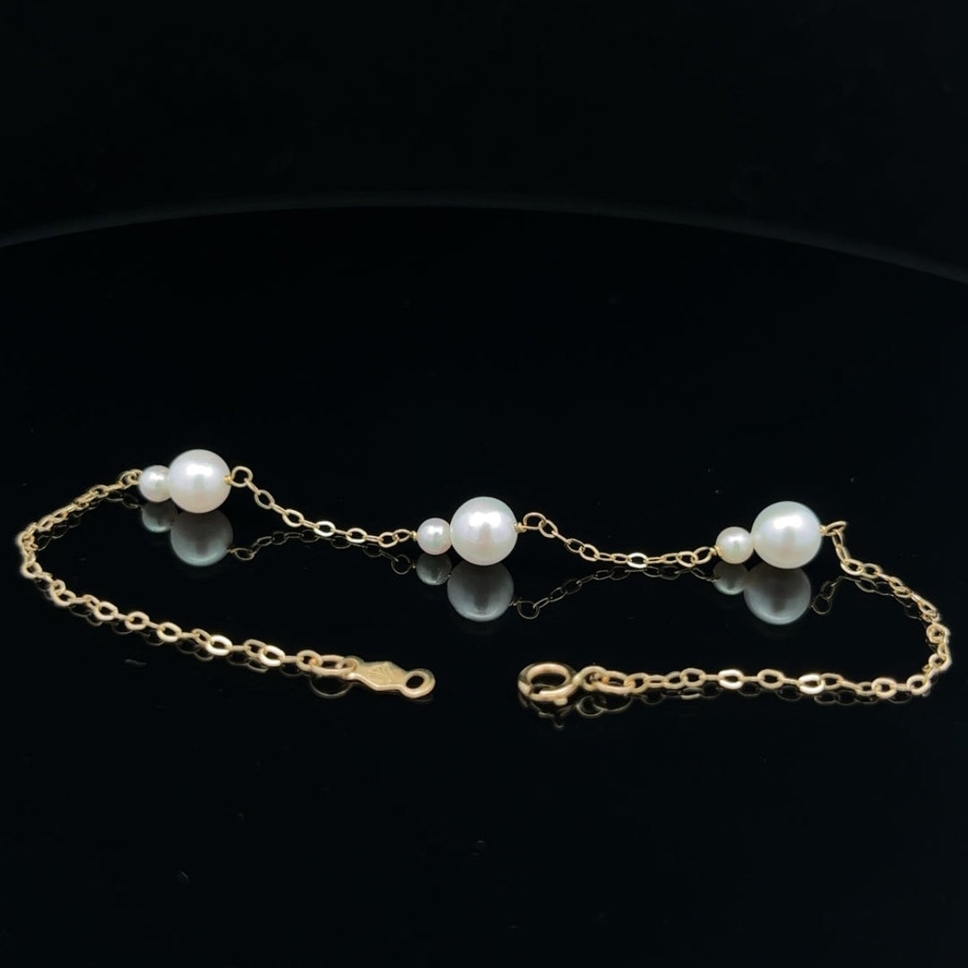 van luna - akoya pearl duet three-station bracelet - workshopunderground.com