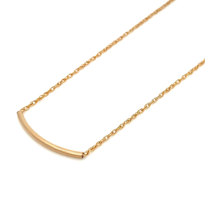 aquamarine back drop gold bar necklace - workshopunderground.com