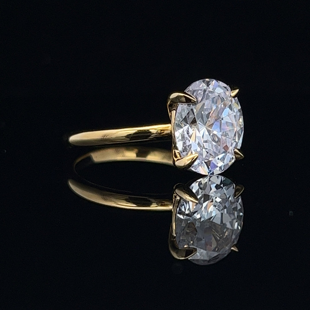 3 ctw classic solitaire oval diamond engagement ring - workshopunderground.com