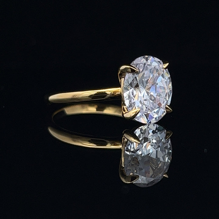 3 ctw classic solitaire oval diamond engagement ring - workshopunderground.com