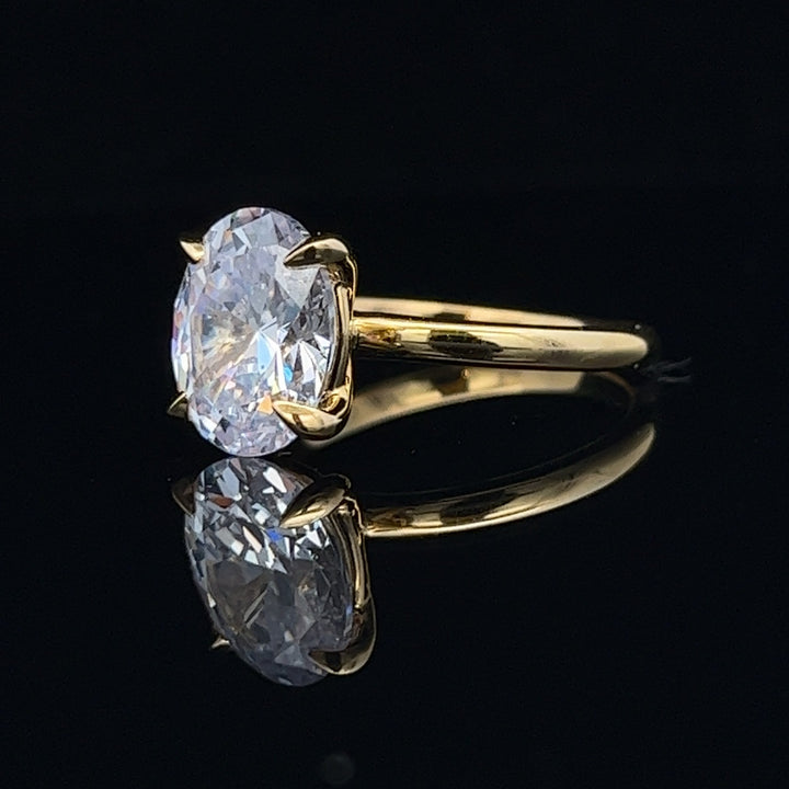 3 ctw classic solitaire oval diamond engagement ring - workshopunderground.com