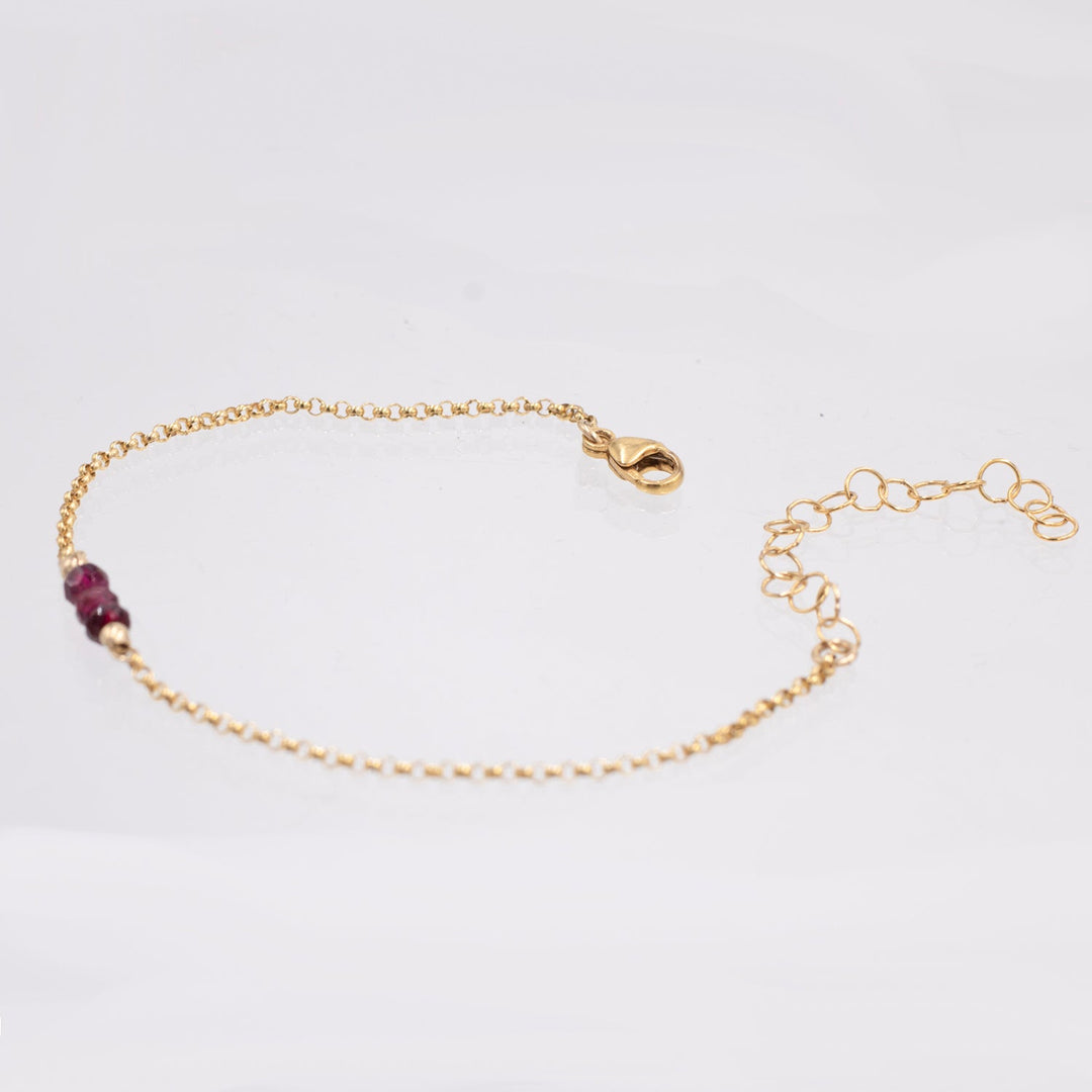 birthstone triplet bracelet - workshopunderground.com