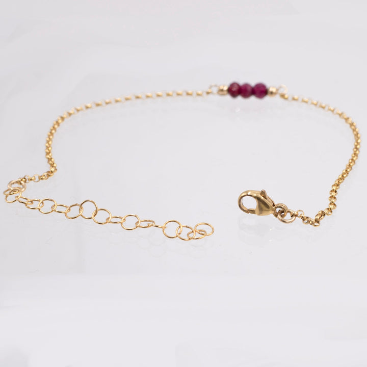 birthstone triplet bracelet - workshopunderground.com