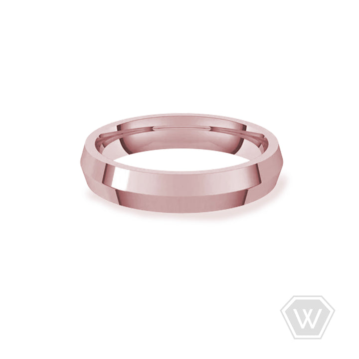 14K & 18K Knife Edge Wedding Band - 4mm - workshopunderground.com