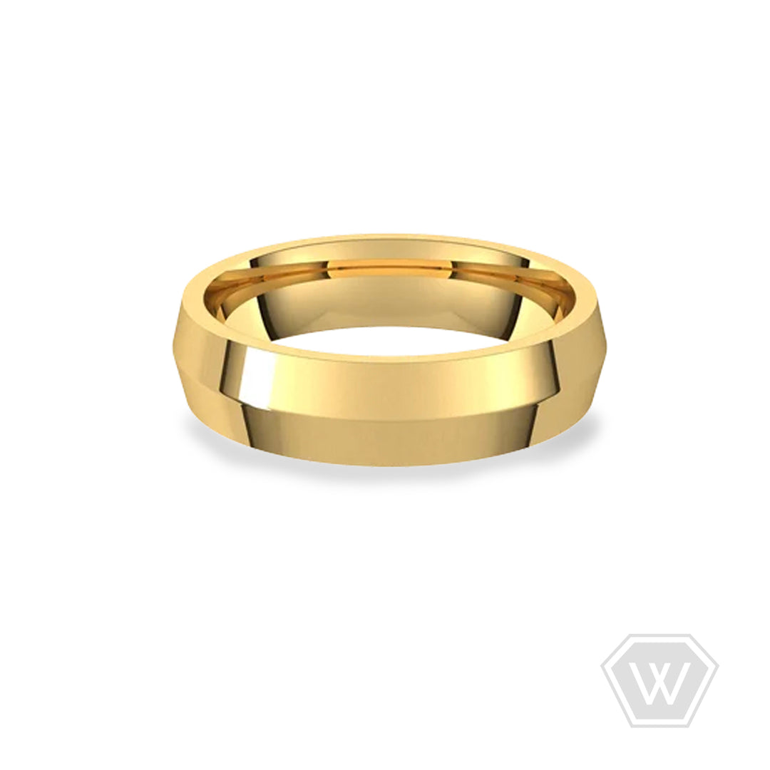 14K & 18K Knife Edge Wedding Band - 5mm - workshopunderground.com