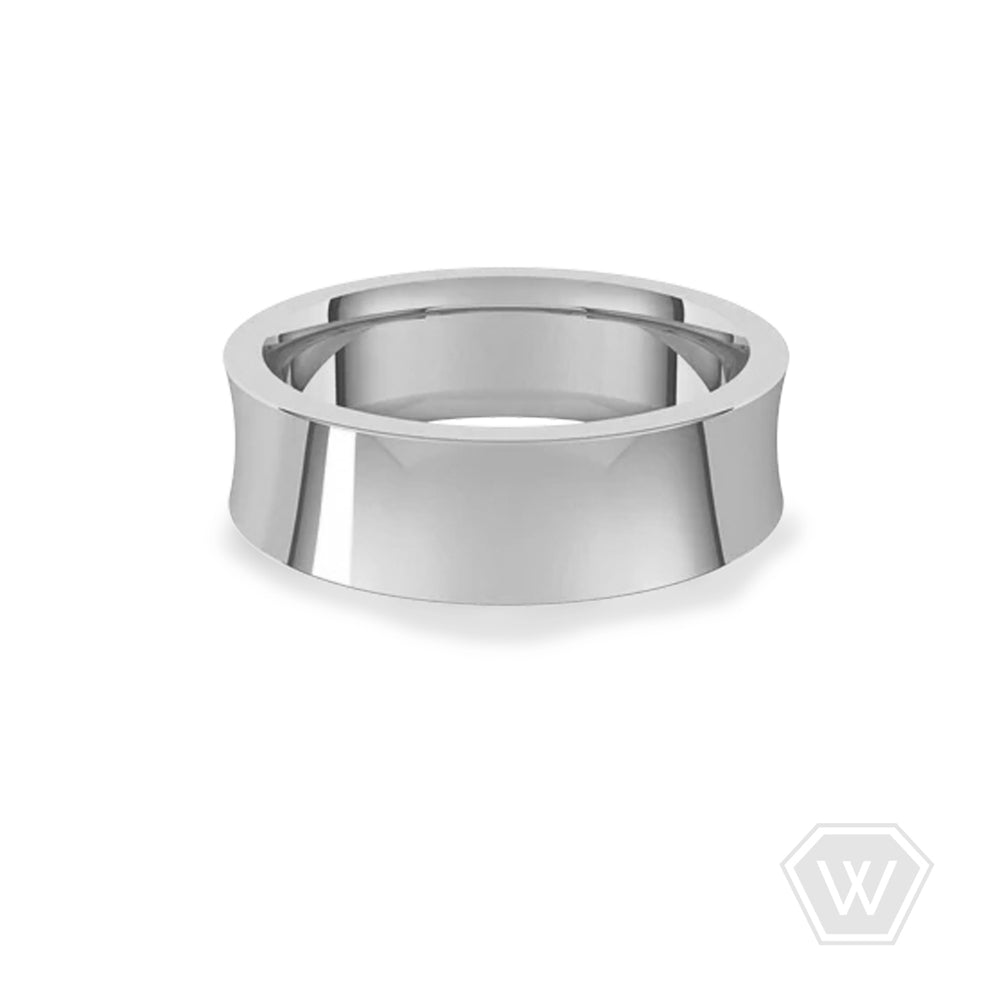14K & 18K Concave Wedding Band - 6mm - workshopunderground.com