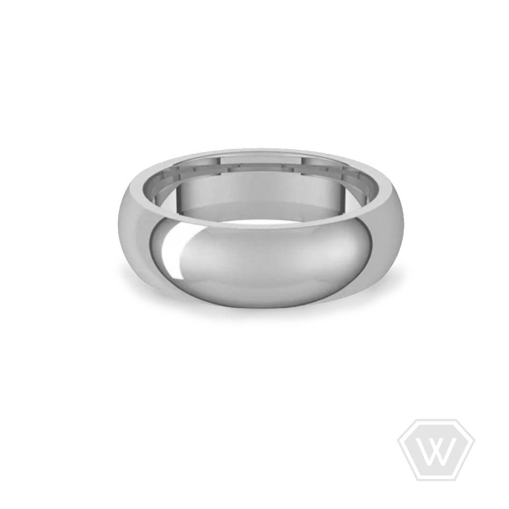 14K & 18K Dome Wedding Band - 6mm - workshopunderground.com